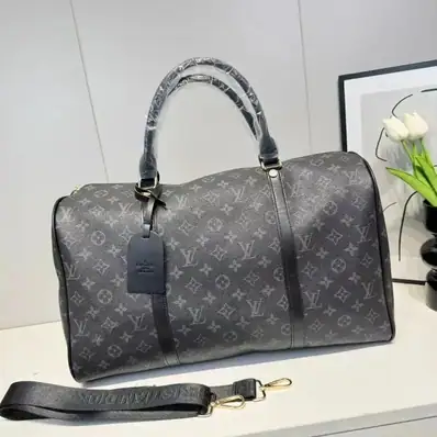 Louis Vuitton Keepall Bandoulière 50 Travel Duffel Bag — bag, real photo