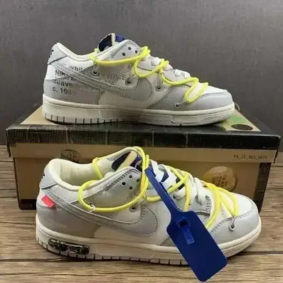 OFF-WHITE x Nike Dunk Low Sneakers — sneakers, real photo