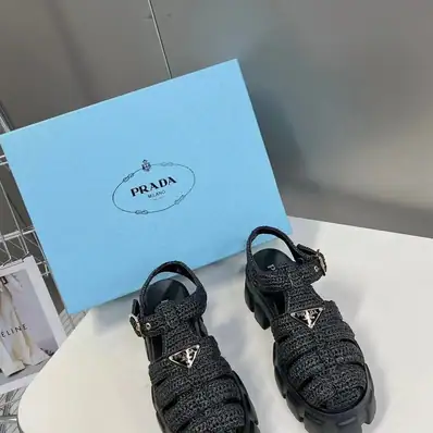 Prada Chunky Sandals — slides, real photo